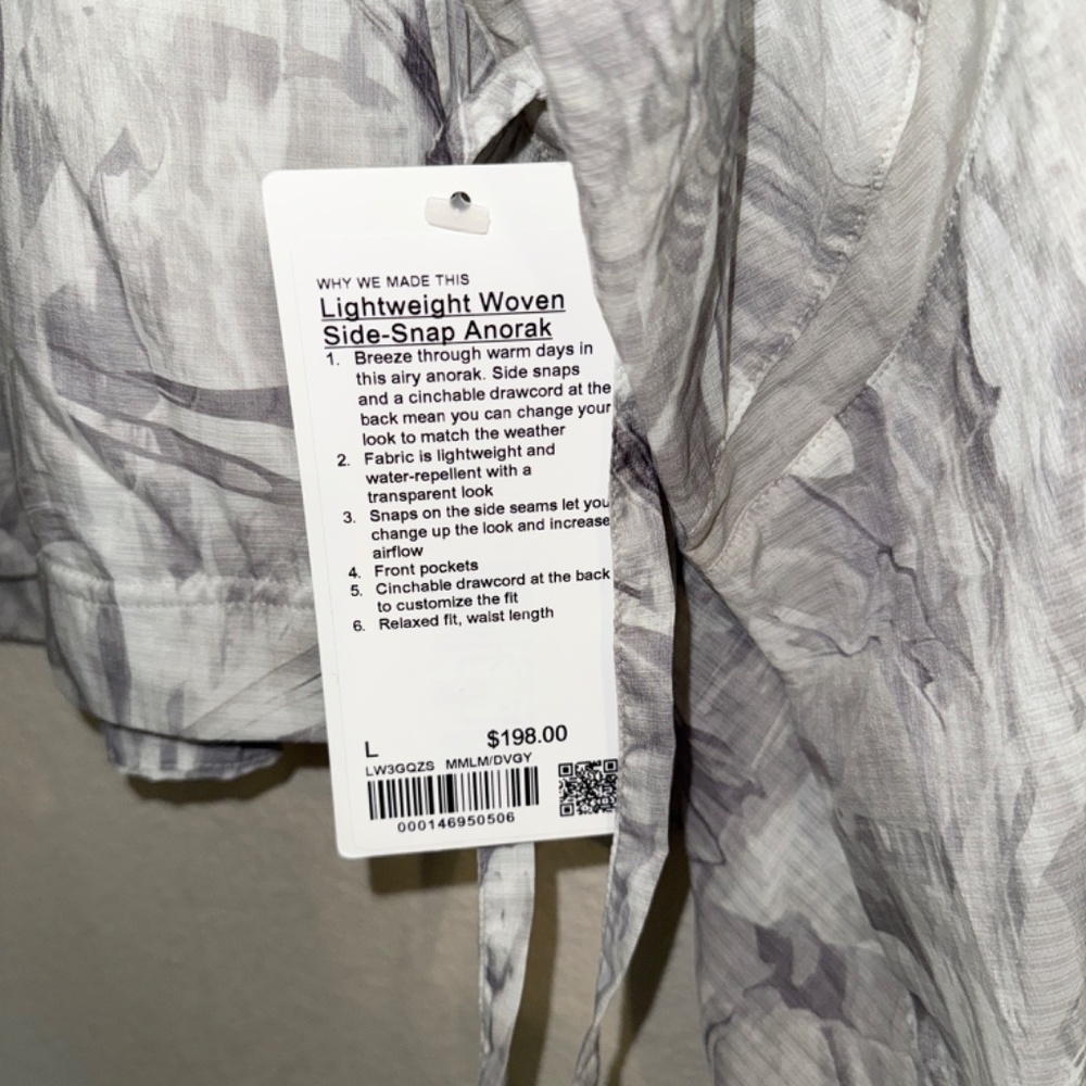 lightweight woven side snap anorak - Picture 4 of 7